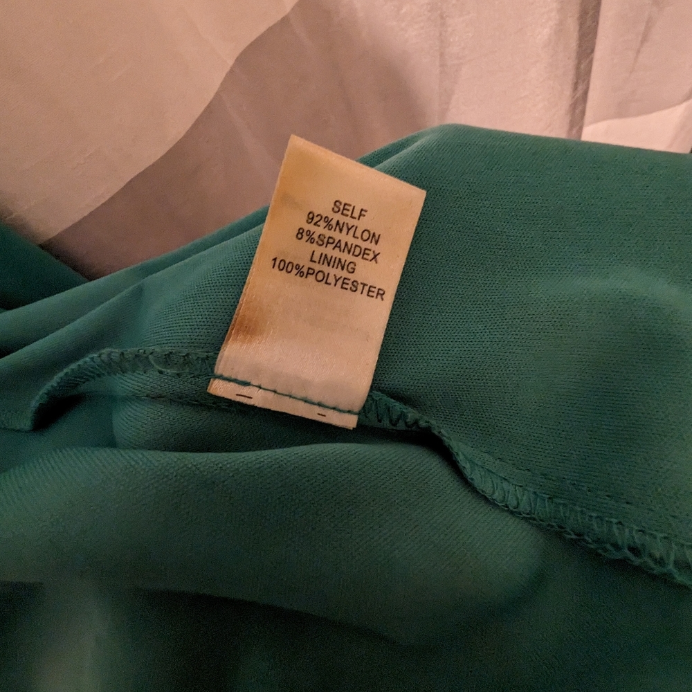 One by Eight Formal Gown Size 8, Teal with Colored Gems Prom - Picture 12 of 14